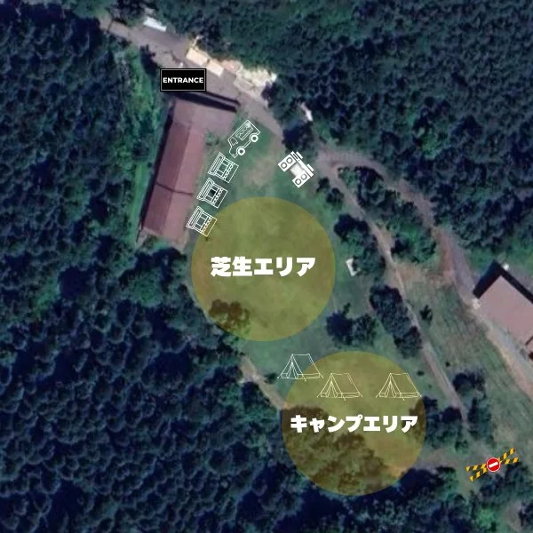芝生エリア
